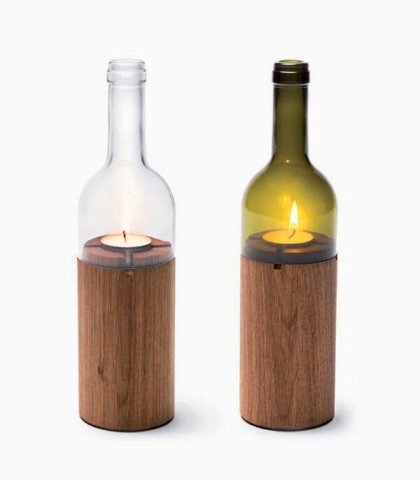 Wine bottle lantern - Görsel 2